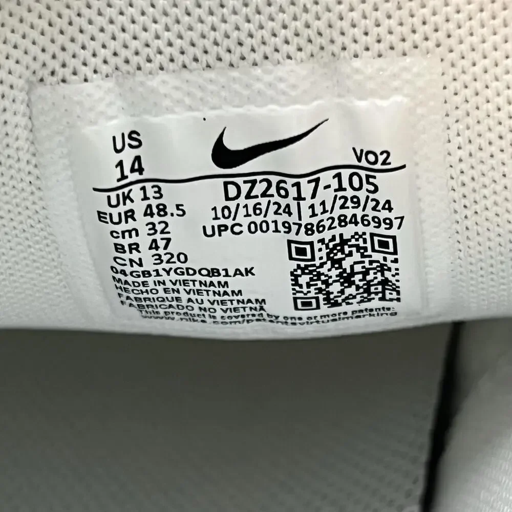 Nike Metcon 9 Training Shoes Men Size 14 White Teal Gym Lift Comfort Sneakers